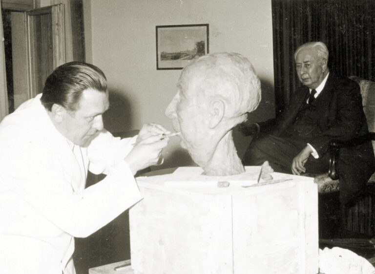 Wilhelm Hager mit Theodor Heuss in Bonn 1958